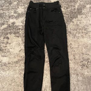 FASHION NOVA Black Ultra High Rise Rib Cage Black Skinny Jeans SIZE 5 / SIZE 27